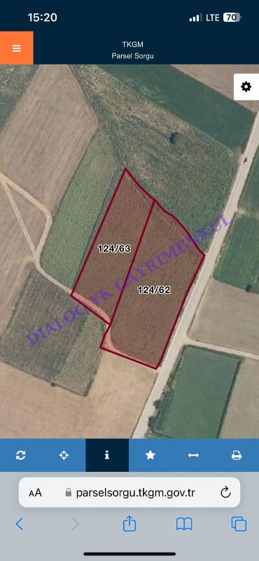 BURSA YENİŞEHİR KAVAKLI DA 7.050 m² YOLA CEPHE TARLA